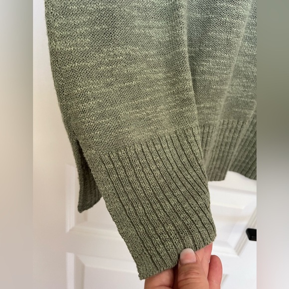 Olsen vest/pullover-side slits, ribbed v-neck, arms, and bottom, oversized - Picture 4 of 12